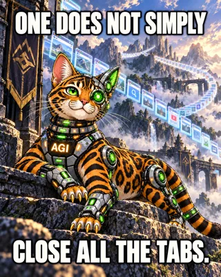 AGI AI NVDA NVIDIA meme: One does not simply close all the tabs.