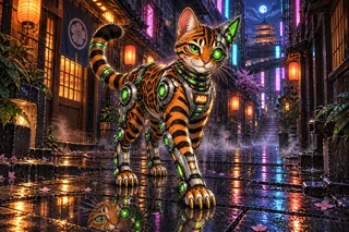AGI AI NVDA NVIDIA meme: Rainy alley