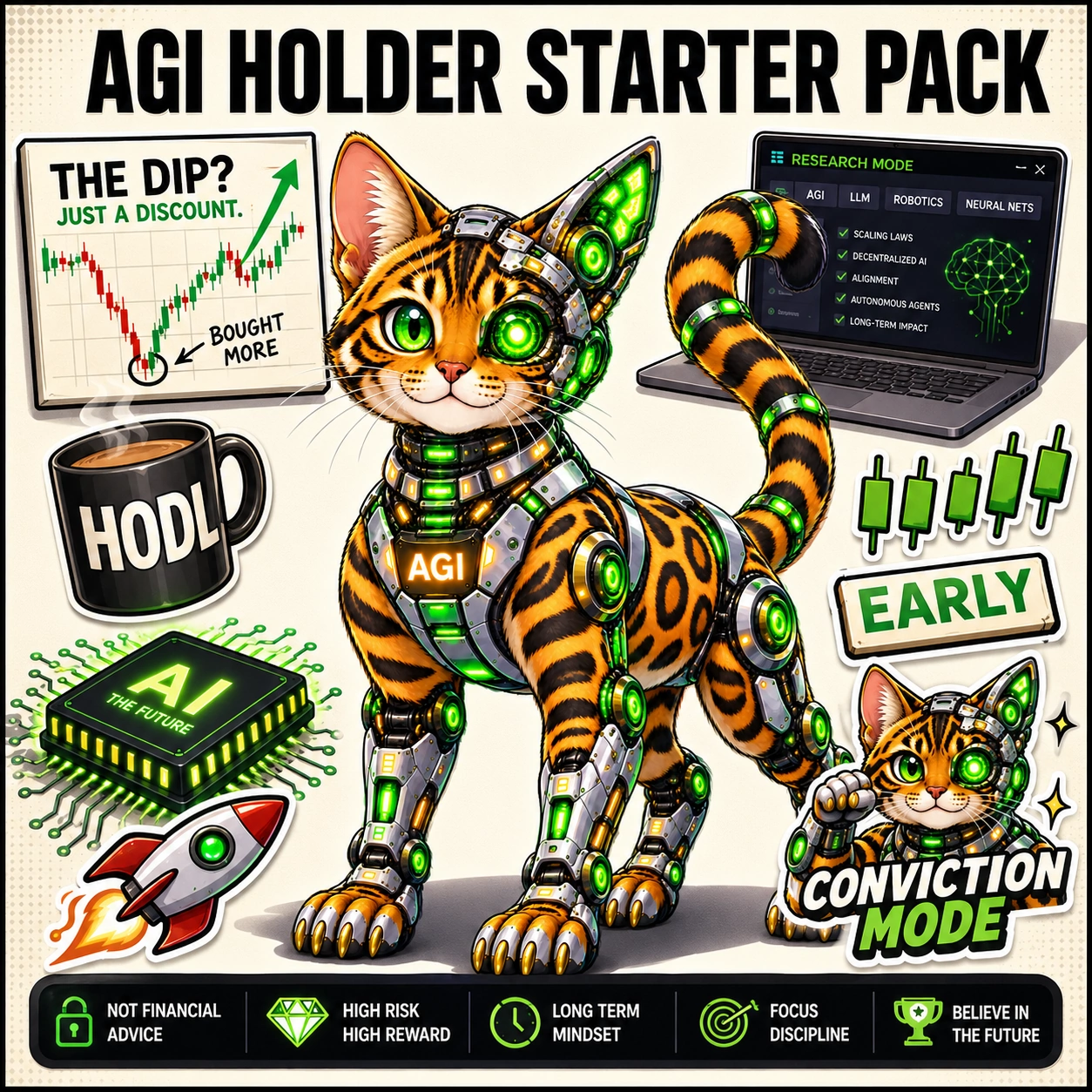 AGI AI NVDA NVIDIA meme: AGI holder starter pack
