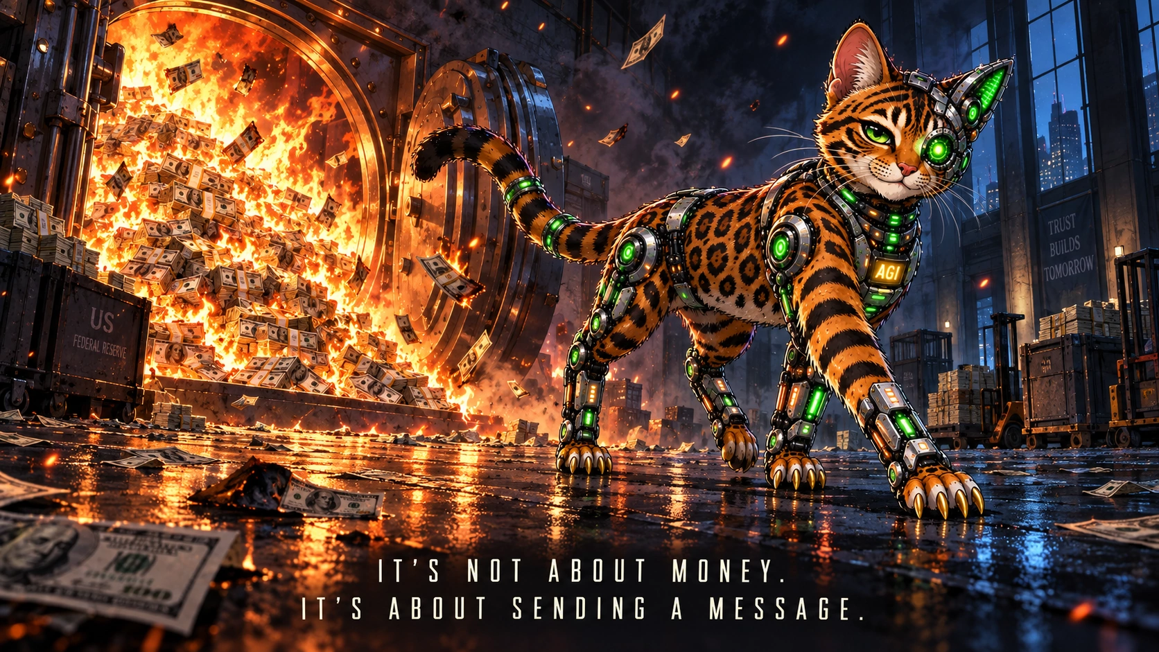 AGI AI NVDA NVIDIA meme: It's not about money. It's about sending a message.