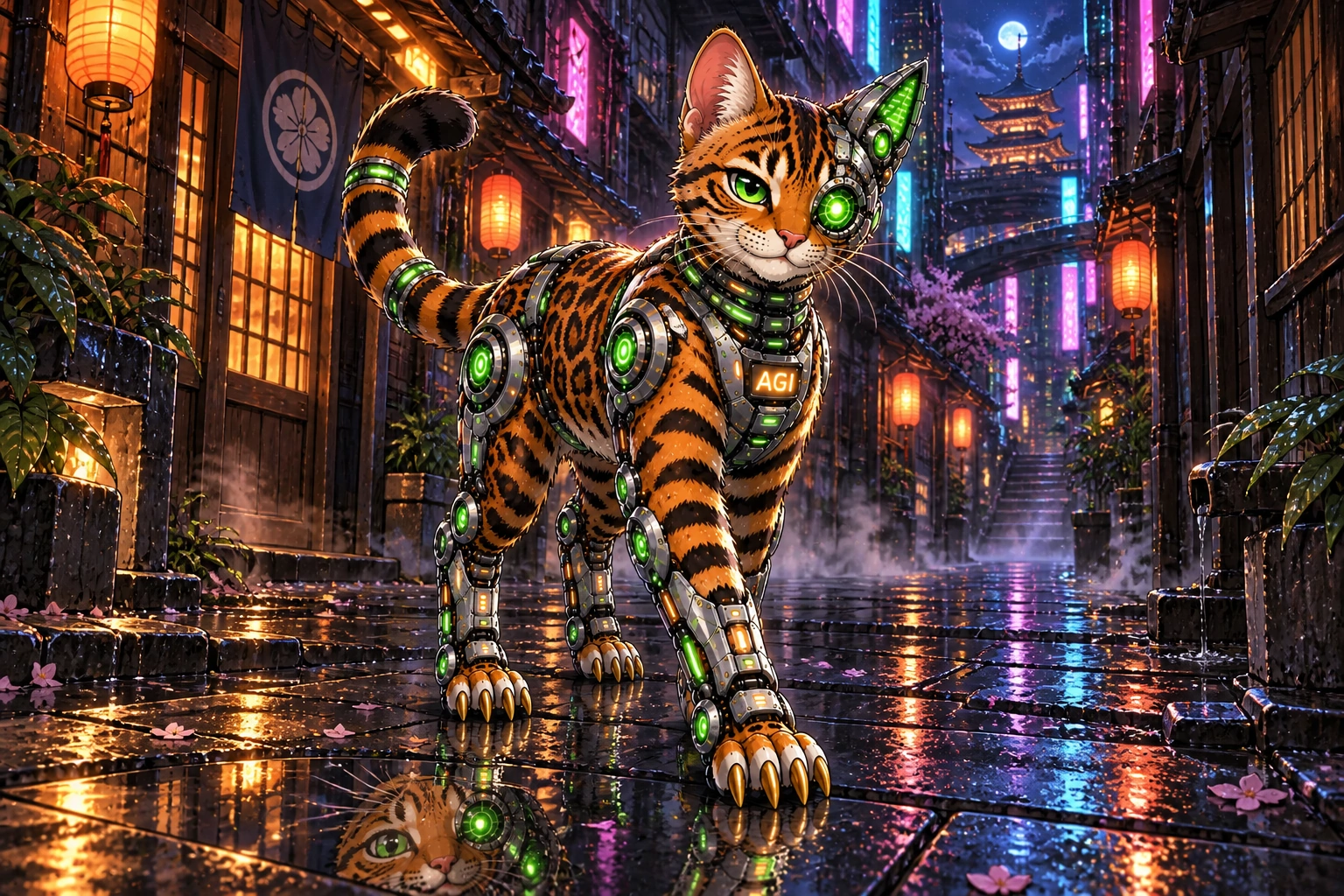 AGI AI NVDA NVIDIA meme: Rainy alley