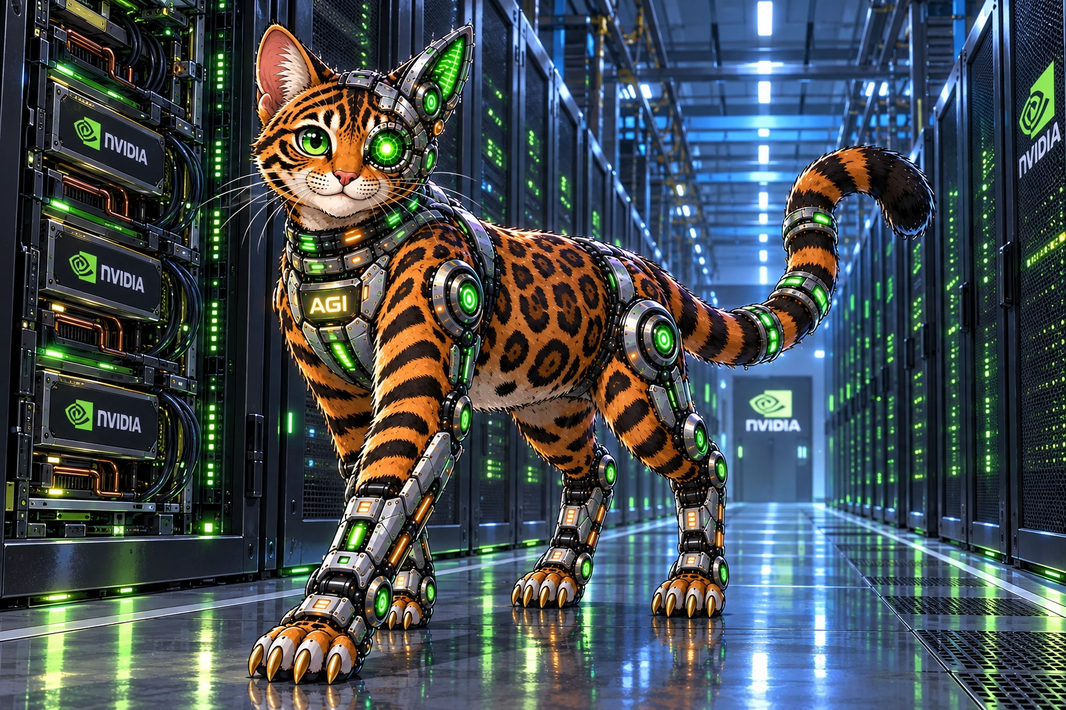 AGI AI NVDA NVIDIA meme: The server aisle
